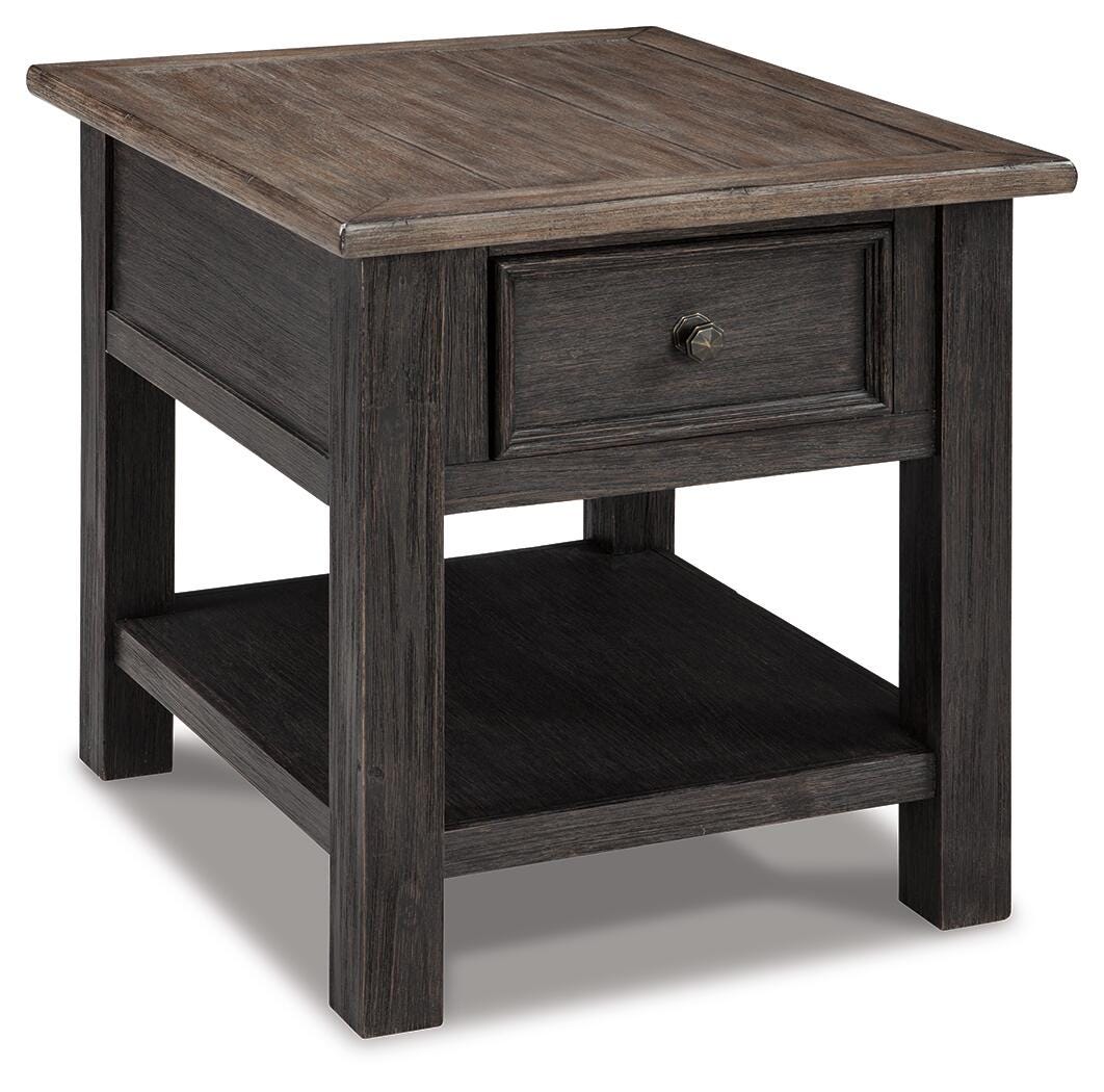 Tyler Creek Coffee Table and 2 End Tables with Console - T736T3