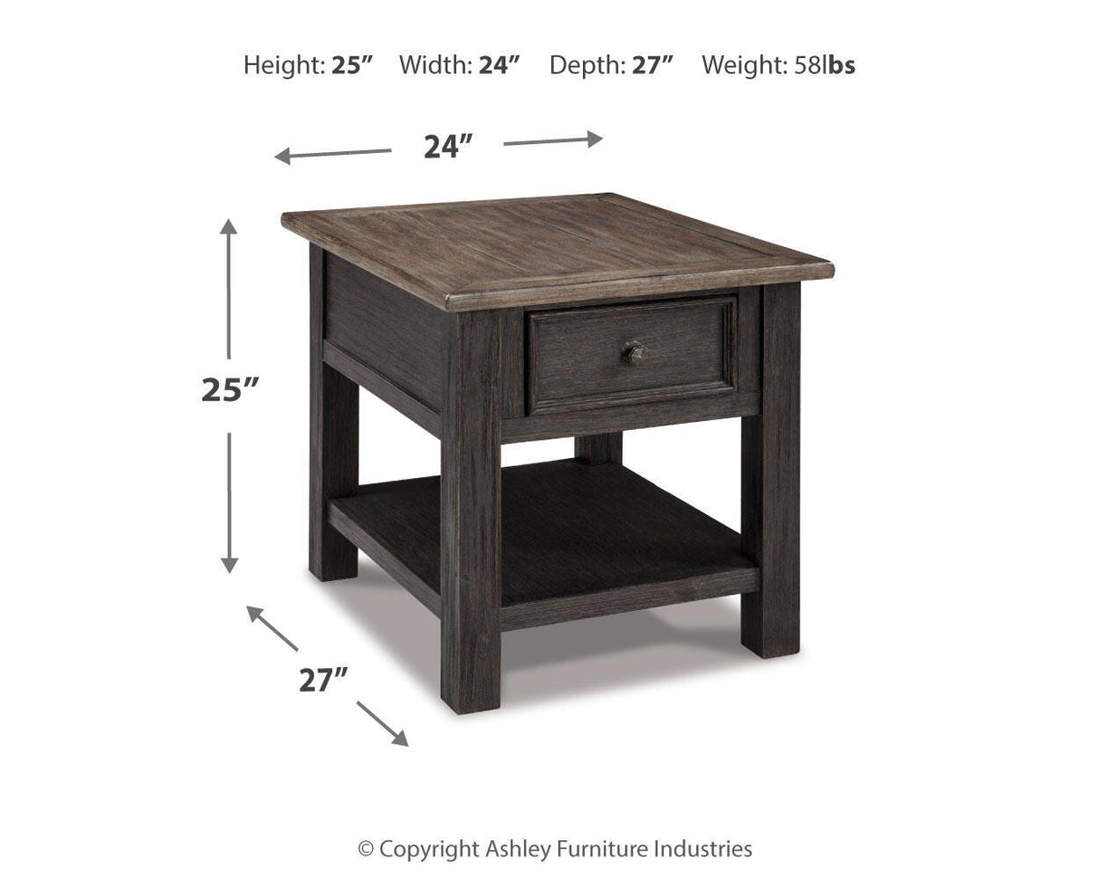 Tyler Creek Coffee Table and 2 End Tables - T736T2