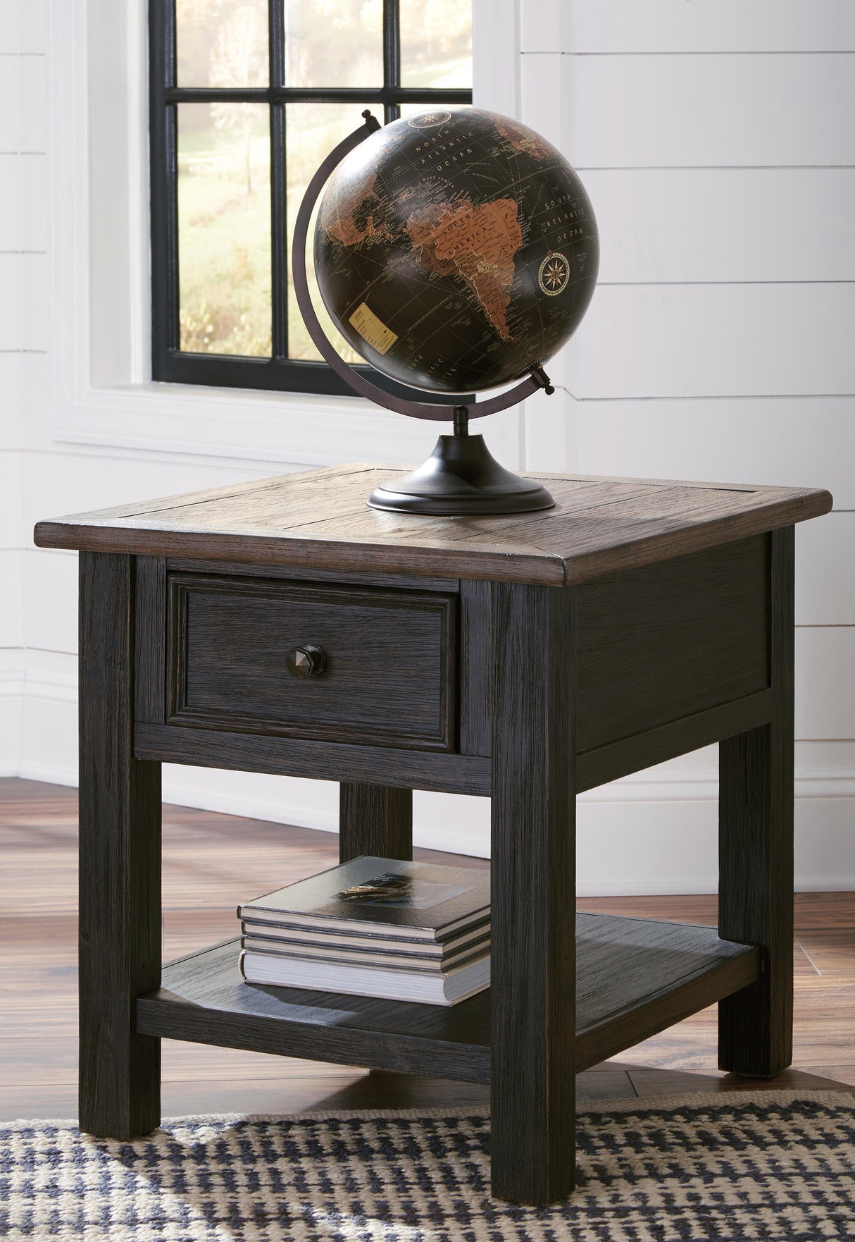 Tyler Creek Coffee Table and 2 End Tables with Console - T736T3