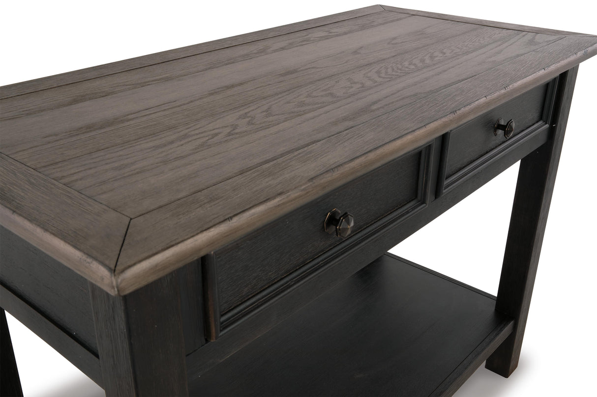 Tyler Creek Coffee Table and 2 End Tables with Console - T736T3
