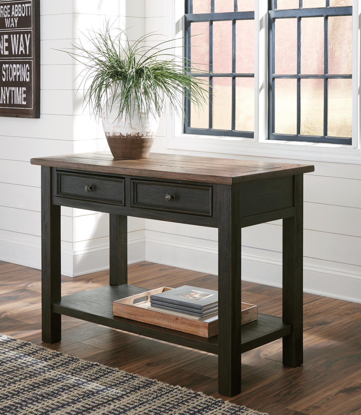 Tyler Creek Coffee Table and 2 End Tables with Console - T736T3