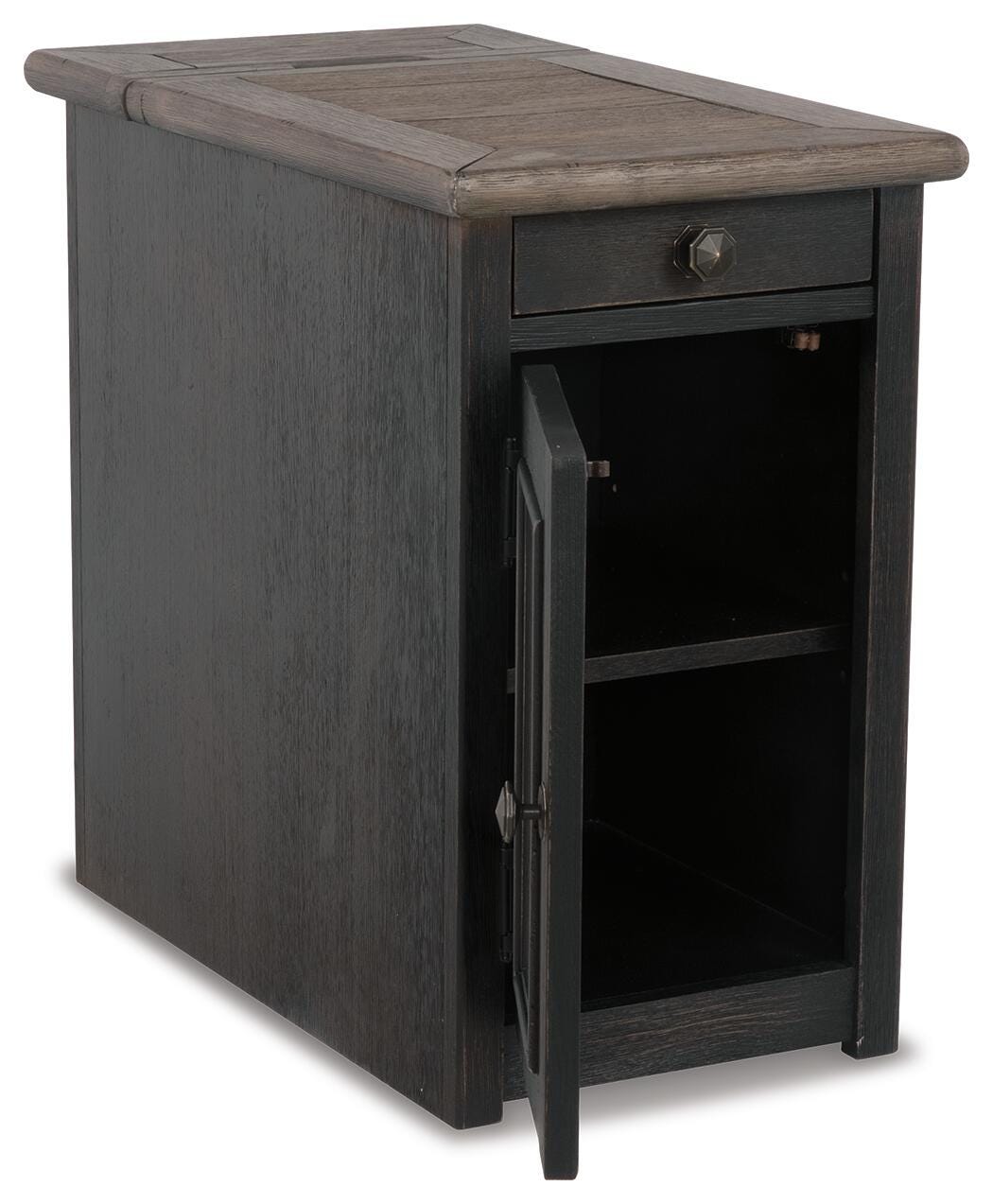 Tyler Creek Chairside End Table with USB Ports & Outlets - T736-7