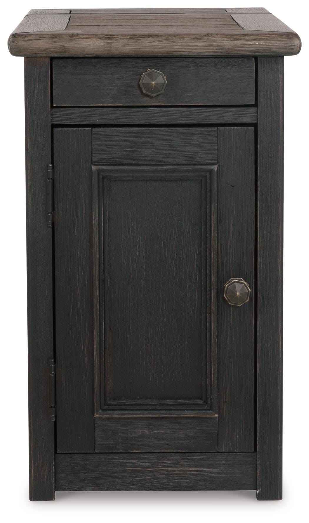 Tyler Creek Chairside End Table with USB Ports & Outlets - T736-7