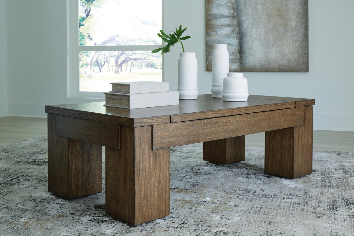 Rosswain Lift-top Coffee Table and 2 End Tables - T763T1