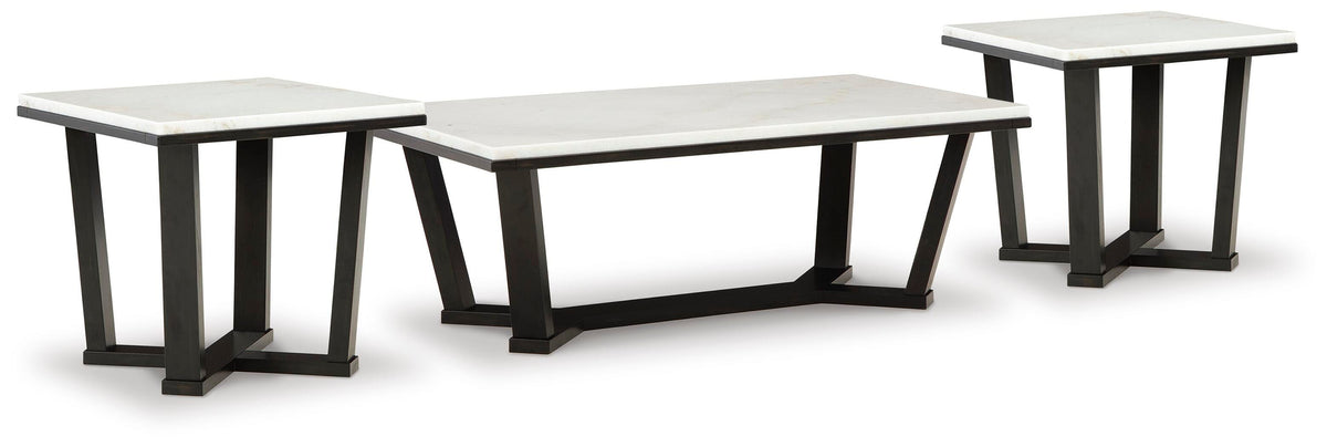 Fostead Coffee Table and 2 Ends - T770T1