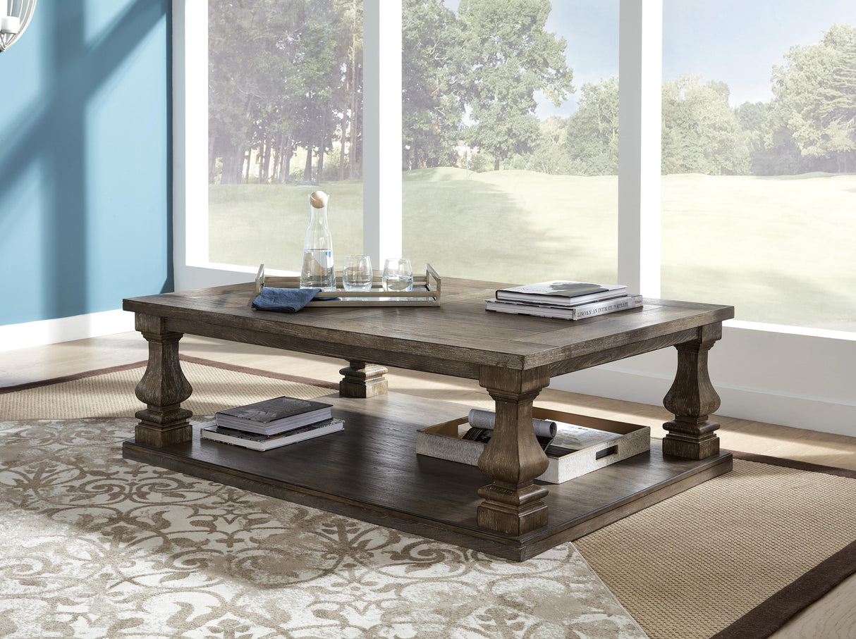 Johnelle Coffee Table, 2 End Tables and Sofa Table - T776T2