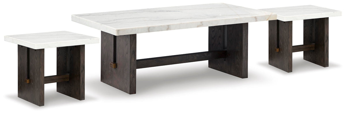 Burkhaus Coffee Table and 2 Ends - T779T1