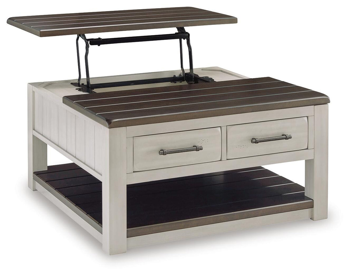 Darborn Lift-top Coffee Table and 2 Chairside End Tables - T796T1