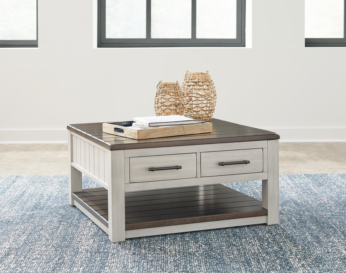 Darborn Lift-top Coffee Table and 2 Chairside End Tables - T796T1