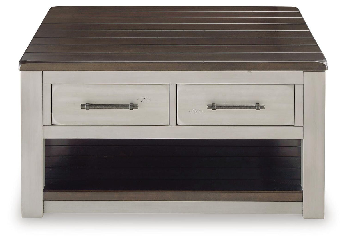 Darborn Lift-top Coffee Table and 2 Chairside End Tables - T796T1