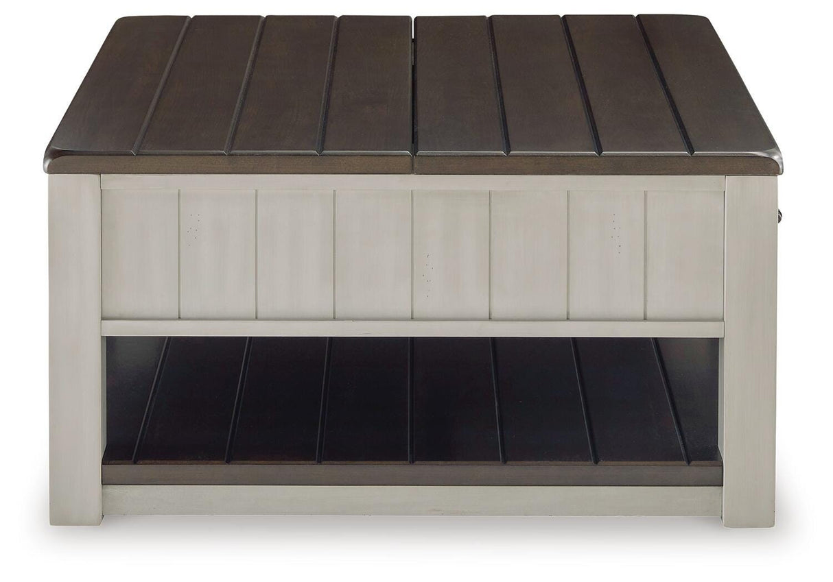Darborn Lift-top Coffee Table and 2 Chairside End Tables - T796T1