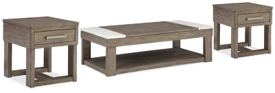 Loyaska Lift-top Coffee Table and 2 End Tables - T854T1