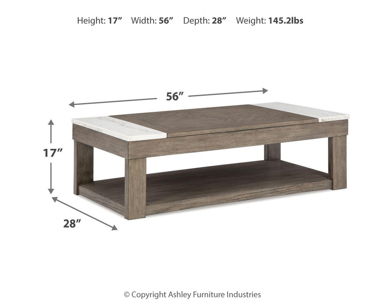 Loyaska Lift-top Coffee Table and 2 End Tables - T854T1