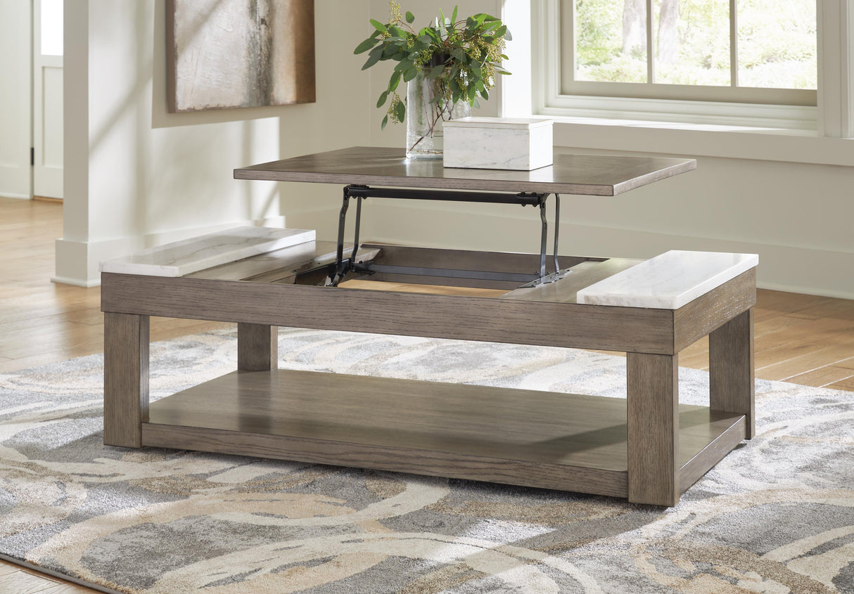 Loyaska Lift-top Coffee Table and 2 End Tables - T854T1
