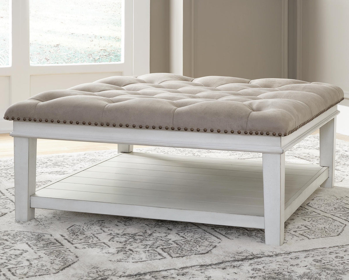 Kanwyn Upholstered Ottoman Coffee Table - T937-21
