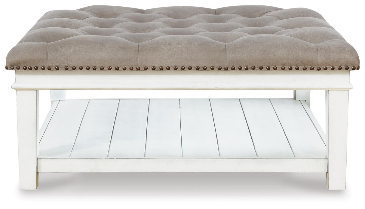 Kanwyn Upholstered Ottoman Coffee Table - T937-21