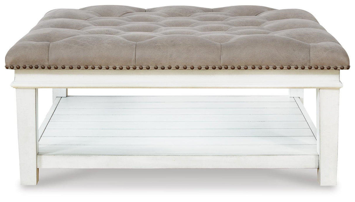 Kanwyn Upholstered Ottoman Coffee Table - T937-21