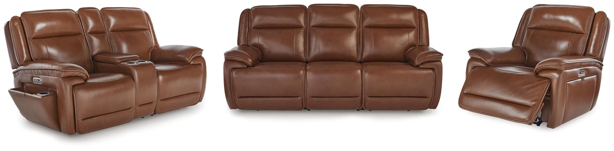 Healy Pier Power Reclining Sofa, Loveseat and Recliner - U11204U2