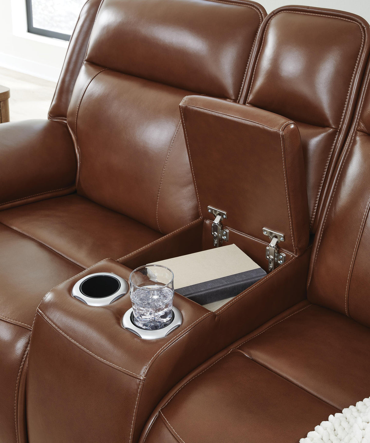 Healy Pier Power Reclining Loveseat with Console - U1120418