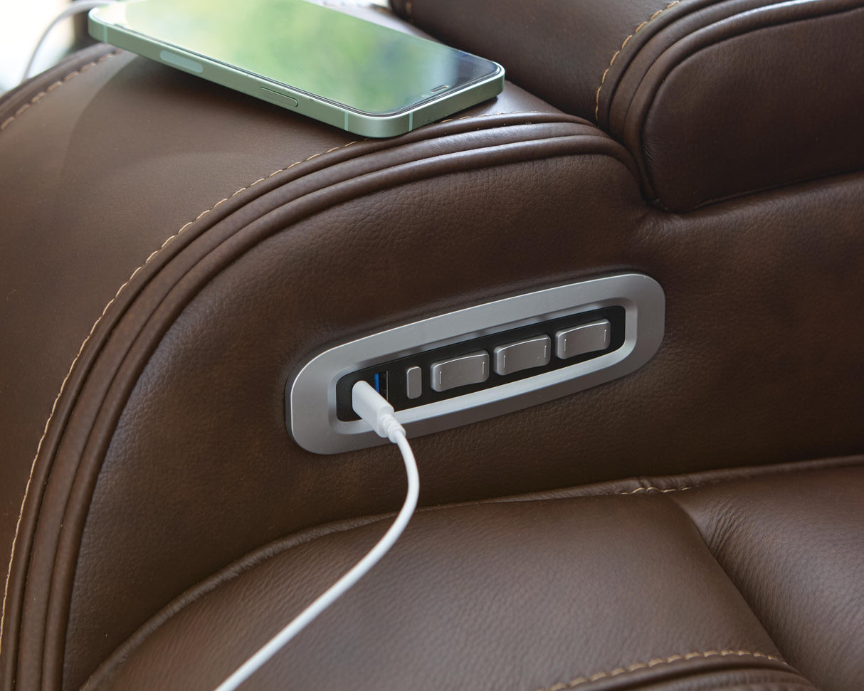 Knightington Power Reclining Sofa with Audio Seating - PCU1160215A
