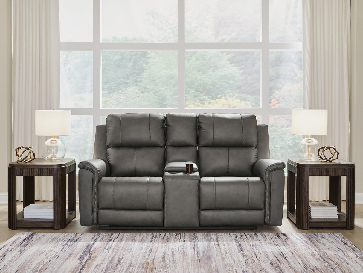 Bleckley Power Reclining Loveseat with Console - PCU1200018