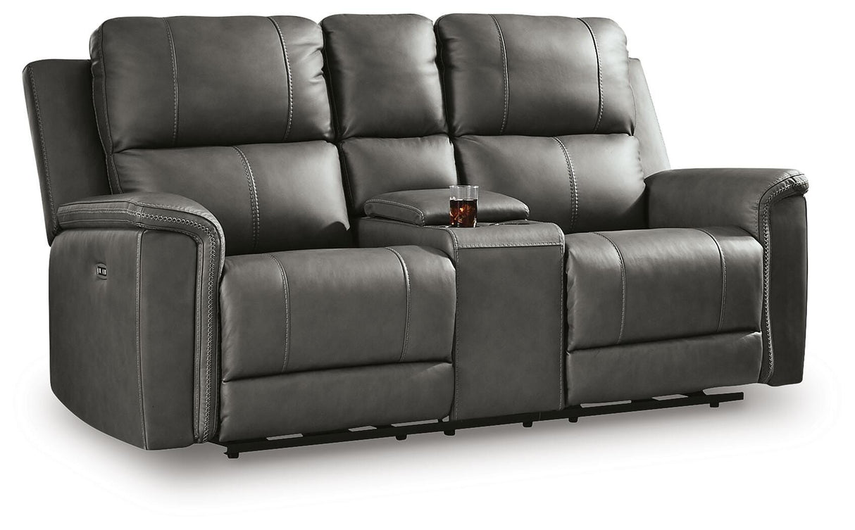 Bleckley Power Reclining Loveseat with Console - PCU1200018