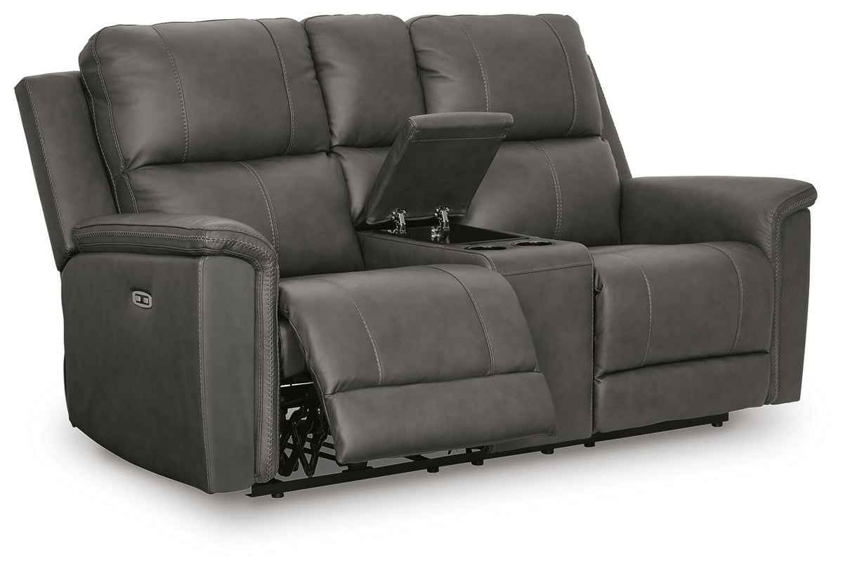 Bleckley Power Reclining Loveseat with Console - PCU1200018