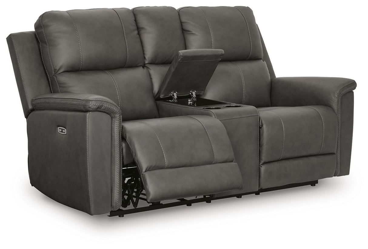 Bleckley Power Reclining Loveseat with Console - PCU1200018
