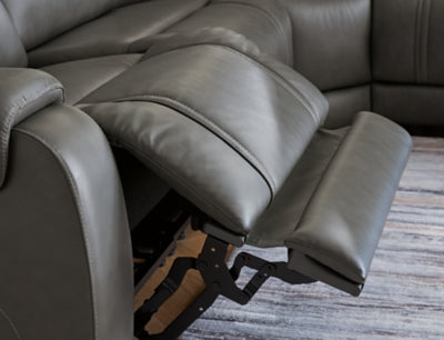 5Z - Pittson 5-Piece Power Reclining Sectional - PCU12600S4