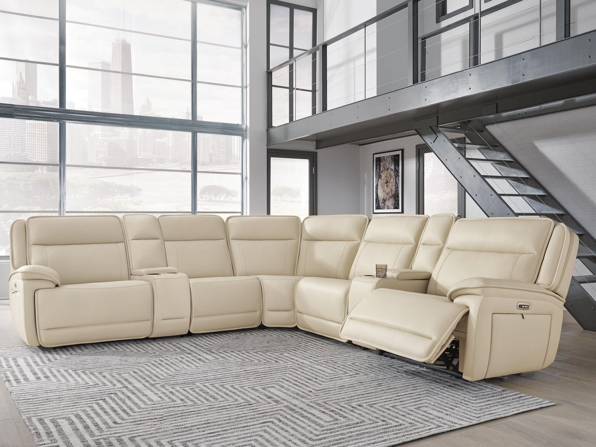 Double Deal 7-Piece Reclining Sectional with 2 Consoles - U13001S9