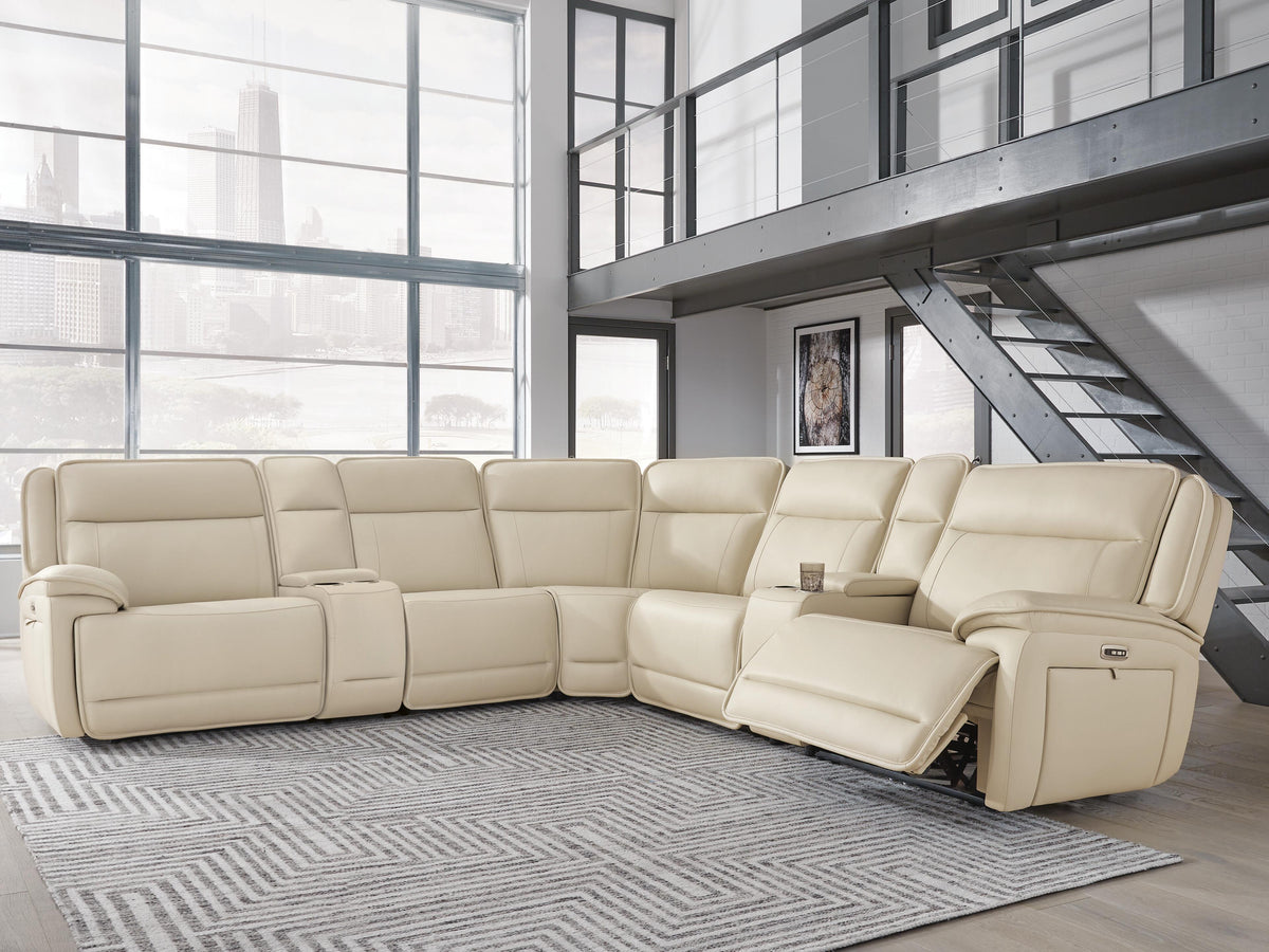Double Deal 7-Piece Reclining Sectional with 2 Consoles - U13001S9
