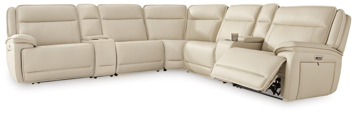 Double Deal 7-Piece Reclining Sectional with 2 Consoles - U13001S9