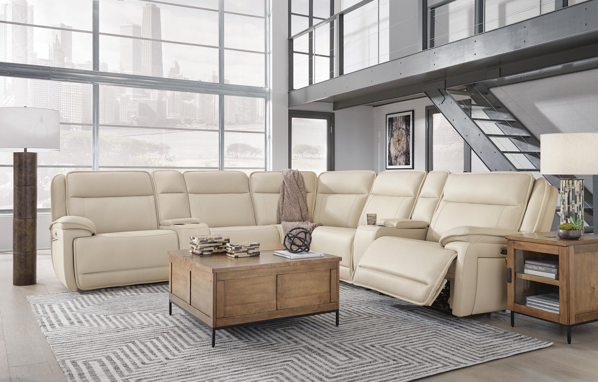 Double Deal 7-Piece Reclining Sectional with 2 Consoles - U13001S9