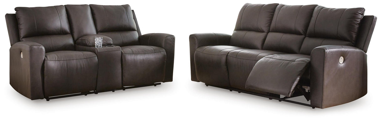 Boxmere Power Reclining Sofa and Loveseat - U13100U1