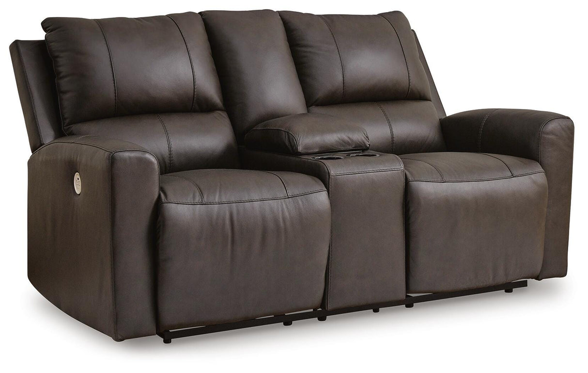 Boxmere Power Reclining Loveseat with Console - U1310096
