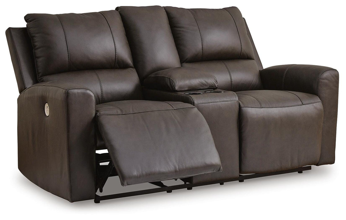 Boxmere Power Reclining Loveseat with Console - U1310096