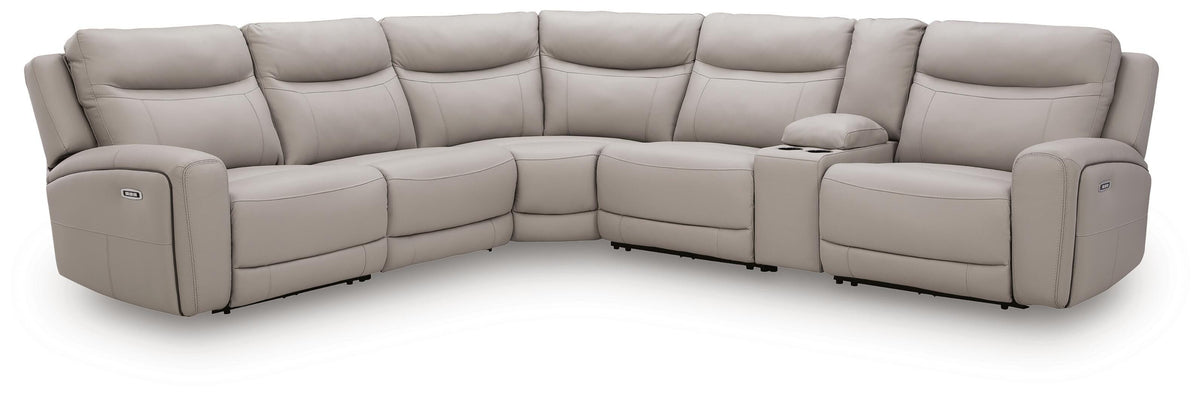 Gravier 6-Piece Power Reclining Sectional with Storage Console - U13300S5