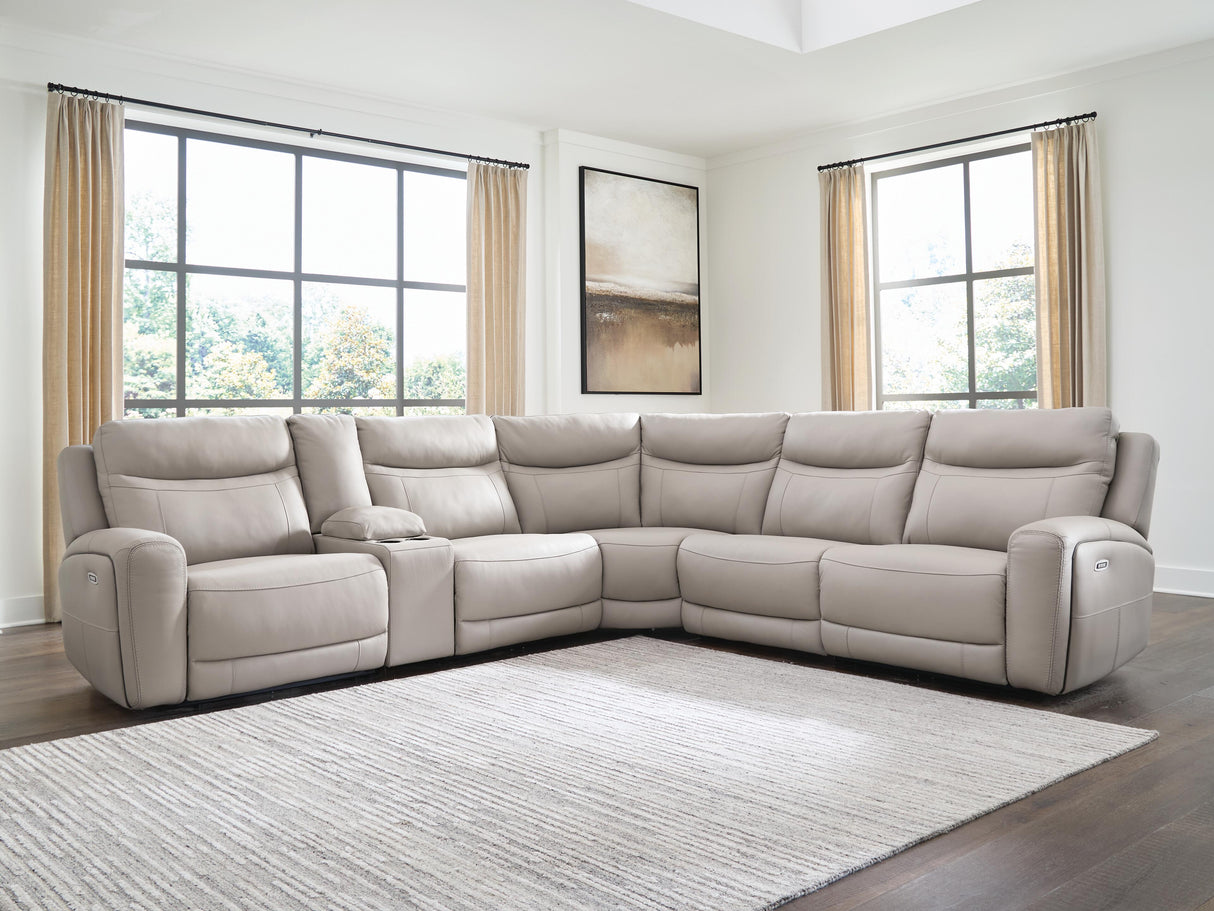 Gravier 6-Piece Power Reclining Sectional with Storage Console - U13300S5