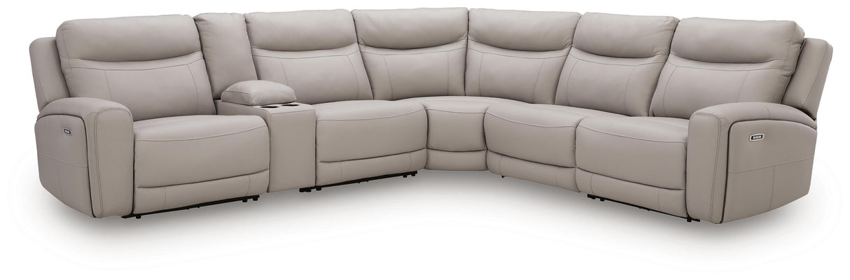 Gravier 6-Piece Power Reclining Sectional with Storage Console - U13300S5