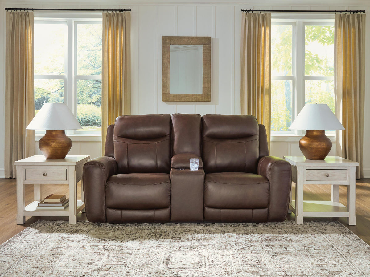 Gravier Power Reclining Loveseat with Console - U1330118