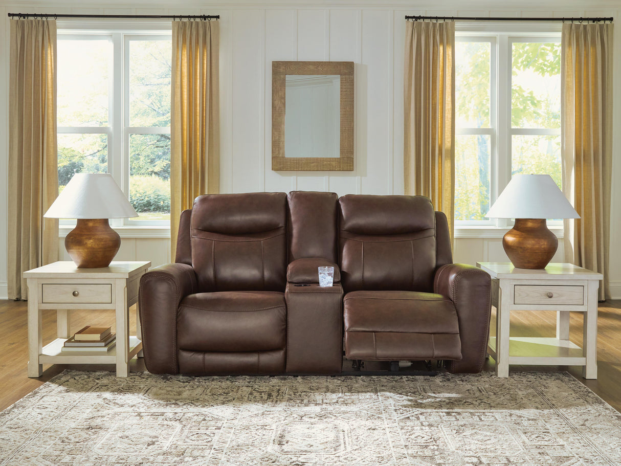 Gravier Power Reclining Loveseat with Console - U1330118