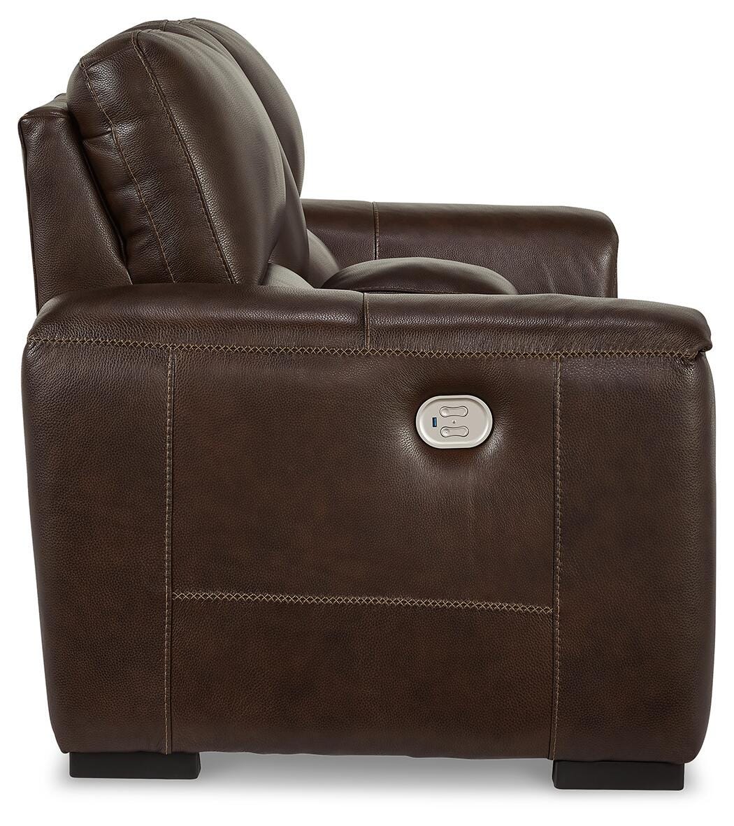 Alessandro Power Reclining Loveseat with Console - U2550218