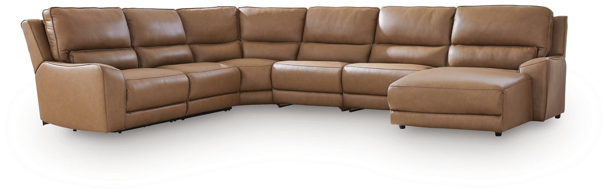 DeepWakes 6-Piece Reclining Sectional with Chaise - PCU62606S33