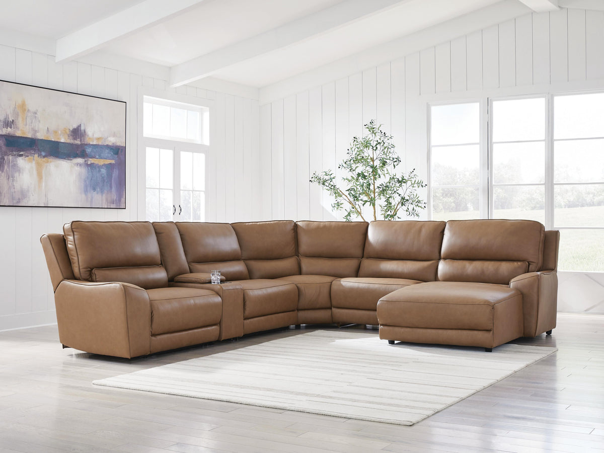DeepWakes 6-Piece Power Reclining Sectional with Chaise - PCU62606S6