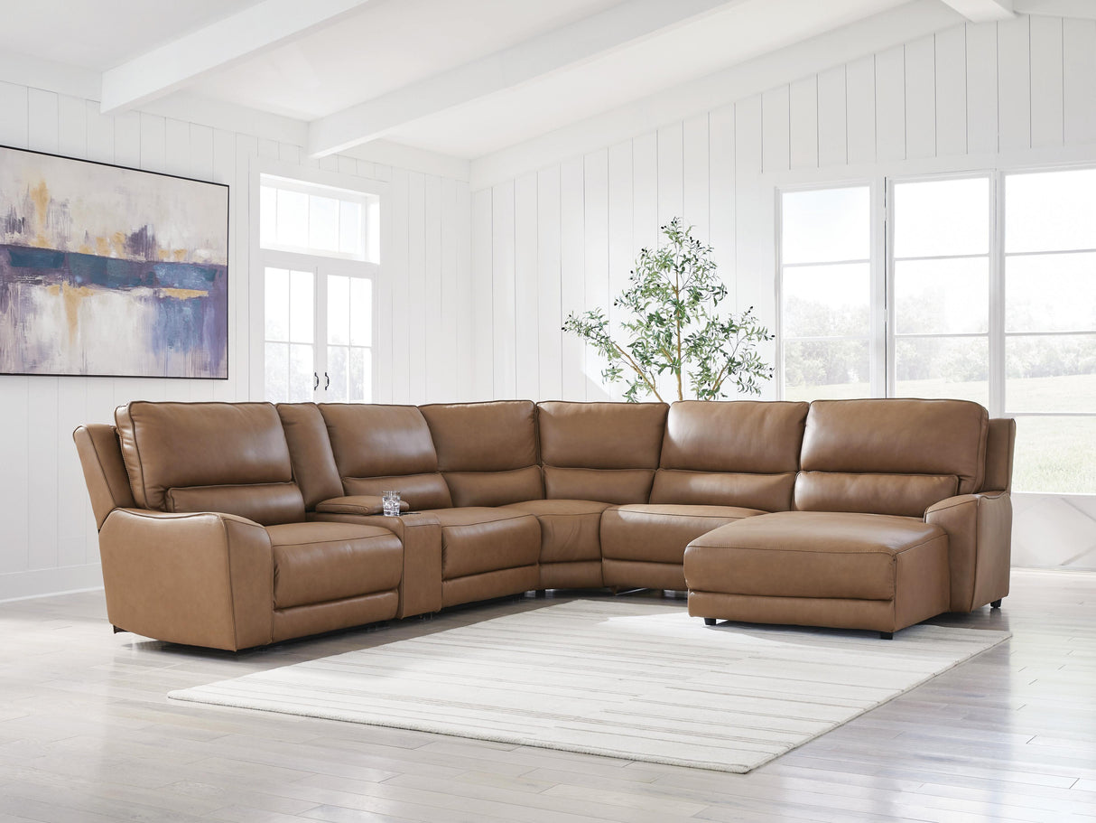 DeepWakes 6-Piece Power Reclining Sectional with Chaise - PCU62606S6