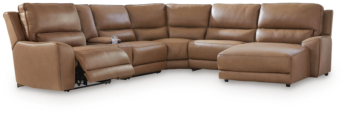 DeepWakes 6-Piece Power Reclining Sectional with Chaise - PCU62606S6