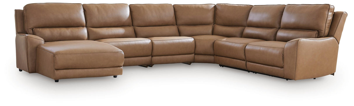 DeepWakes 6-Piece Reclining Sectional with Chaise - PCU62606S32