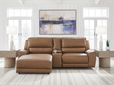 DeepWakes 3-Piece Power Reclining Sectional with Chaise - PCU62606S17