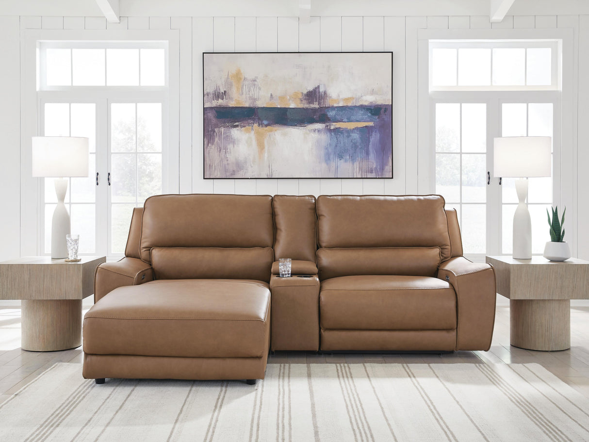 DeepWakes 3-Piece Power Reclining Sectional with Chaise - PCU62606S17