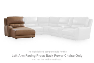 DeepWakes Left-Arm Facing Press Back Power Chaise - PCU6260679